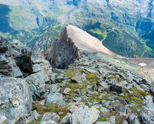 Descending to the Piccolo Rothorn