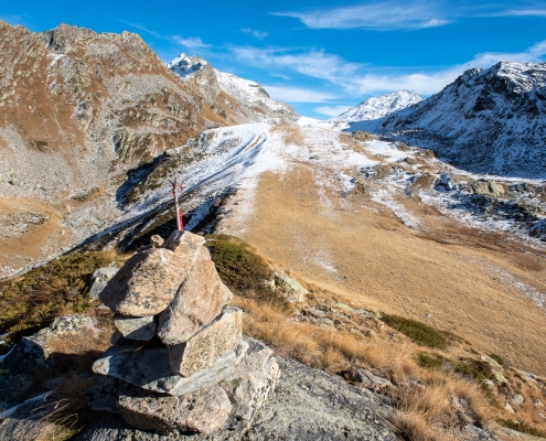 From the summit of Mount Kick looking toward the Loo Pass and Lazoney Point