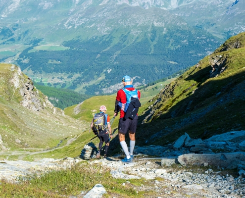 Dal colle Pinter guardando verso la valle d'Ayas