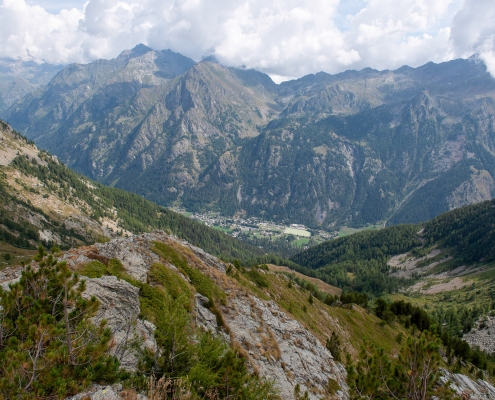 Da Punta Regina guardando verso Gressoney