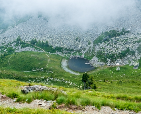 Il lago della Gombetta da Punta Regina