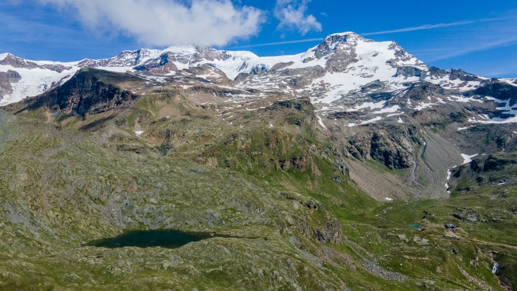 Il Lago Blu ripreso dall'alto