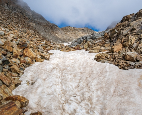 Snowy gully