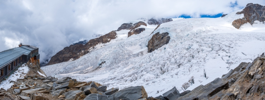 The Lys glacier from the chapel