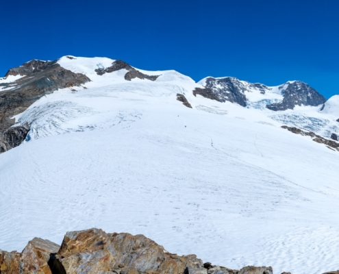 Panoramica del ghiacciaio del Felik