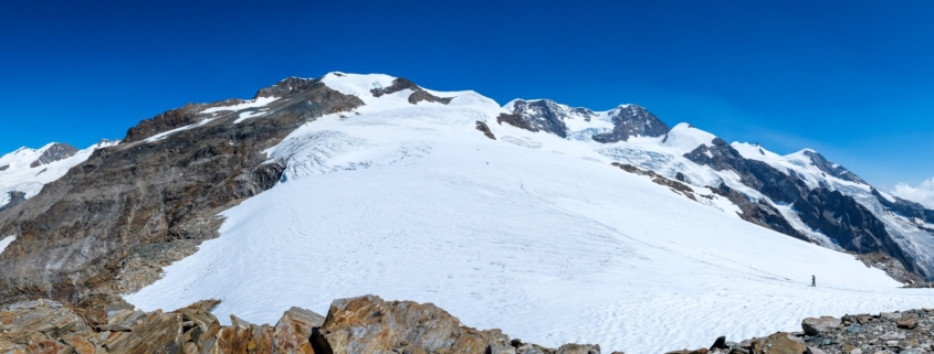 Panoramica del ghiacciaio del Felik