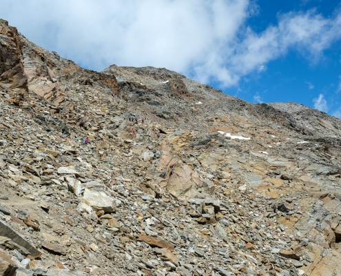 Lo scenario lunare in cui si sviluppa l'intero percorso