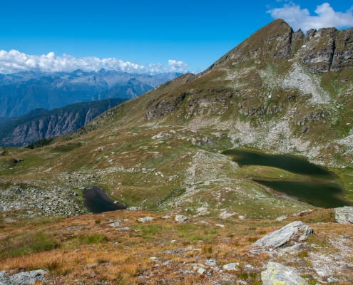 I laghi di Estoul, sul versante d'Ayas (agosto 2020)