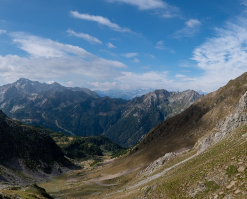 Verso la valle del Lys dal rifugio