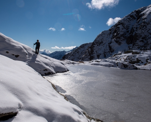 The pond at 2570m, mid-October.