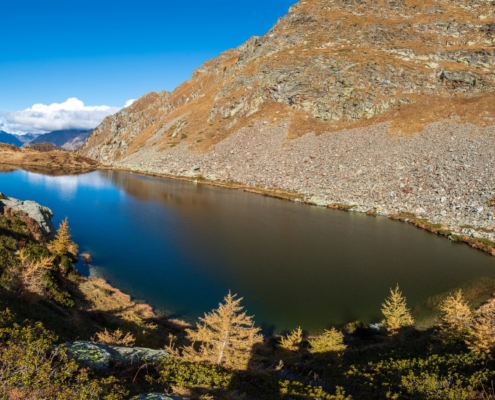 Il lago superiore nell'ottobre 2020