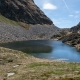 Il lago superiore di Frudière, con il Colle di Frudière alle spalle, il 21 maggio 2022