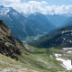 From the Bocchetta Pass, looking toward the Gruebe Alp.