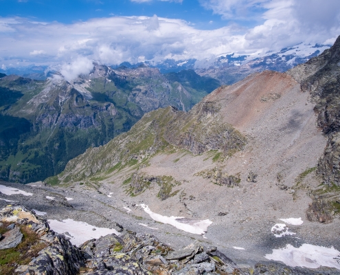 From Punta di Rissuolo, the view of the Ciampono valley