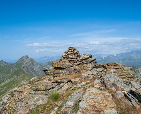 L'ometto di vetta a Punta Valfredda, 2941m