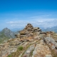 The summit cairn at Punta Valfredda, 2941m