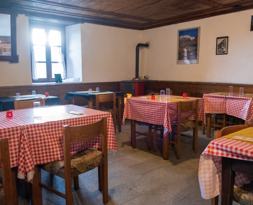 La sala da pranzo