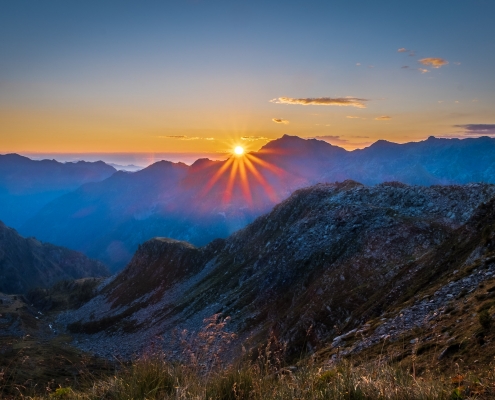 Sunset over the Vogna Valley