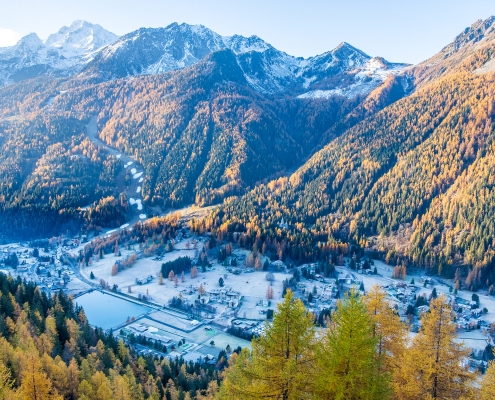 La vista sulla Weismatten a ottobre