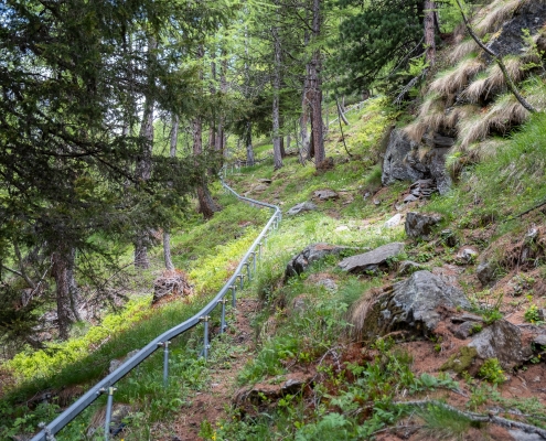 The rack that the trail follows between the two Hobeerg