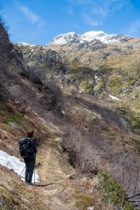 Prima di attraversare il torrente Valfredda