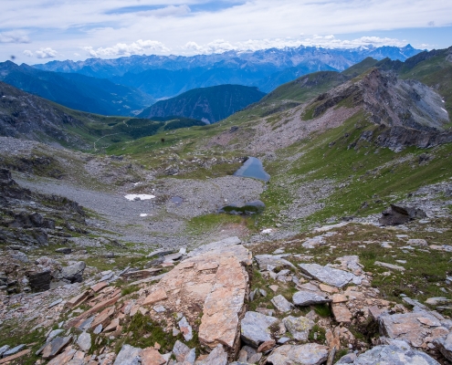 I laghi di Valfredda sul versante di Ayas