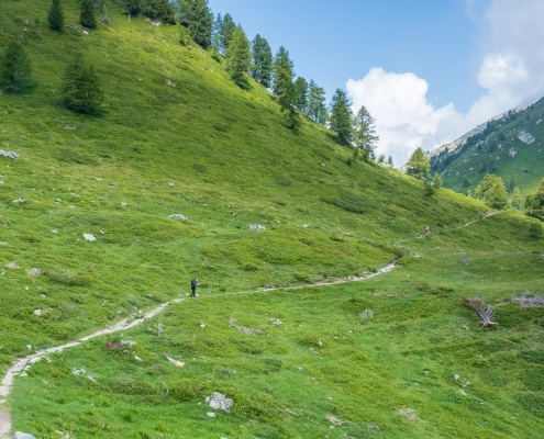 Procedendo verso il colle Ranzola