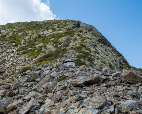 Il Monte Taf visto dal sentiero