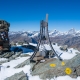 The summit, in the background the Matterhorn