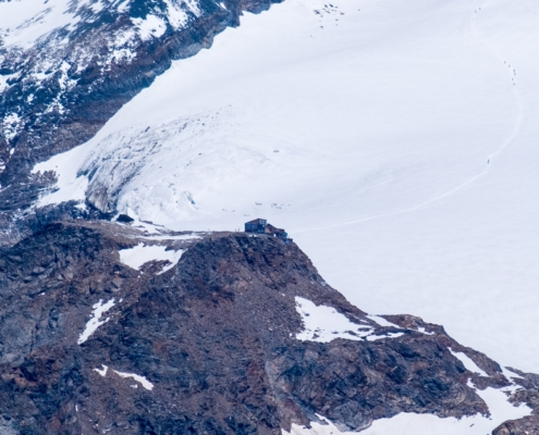 Il rifugio Quintino Sella al Felik