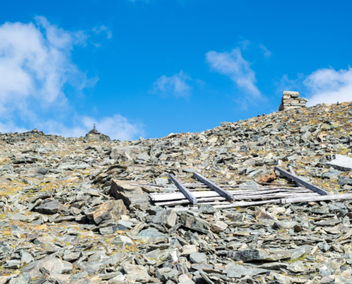 Remains of the Passera bivouac