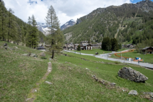 The end of the trail in Gressoney-La-Trinité