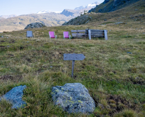 Wooden sign near the Gabiet See bar Wooden sign near the Gabiet See bar